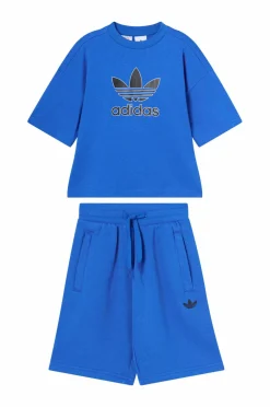 adidas Originals Træningstøj>Sæt Short Tee Blue/black