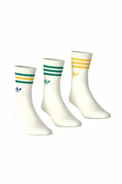 adidas Originals Strømper>Strømper 3S Crew S 3-pak Owhite/owhite/owhite