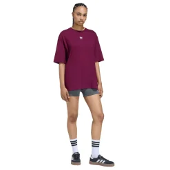 adidas Originals T-shirt Ess Boyfr Tee Maroon Clearance