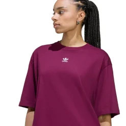 adidas Originals T-shirt Ess Boyfr Tee Maroon Clearance