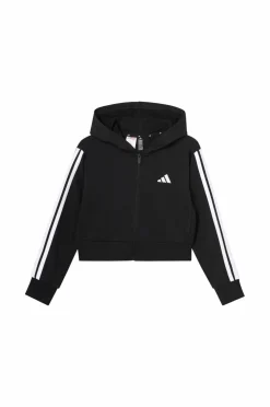 adidas Sport Performance Hættetrøje JG 3S FT FZ Cro Black/white New