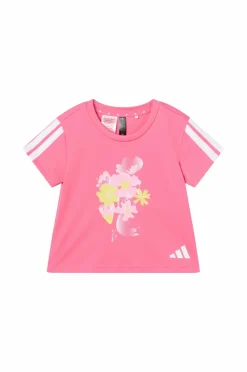 adidas Sport Performance Sæt Til Børn>T-shirt + shorts LG TR-ES FL SE Pnkfus/white