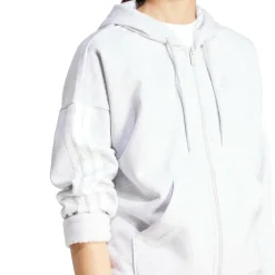 adidas Sport Performance Sweatshirts & Hoodies>Hættetrøje W 3S FL FZ HD Lgreyh/white