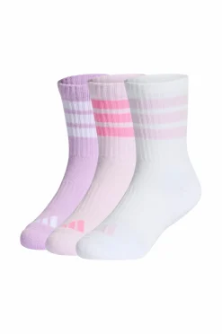 adidas Sport Performance Træningstøj>Sportsstrømper 3S KD C Crw 3-pak Powplu/white/icelav