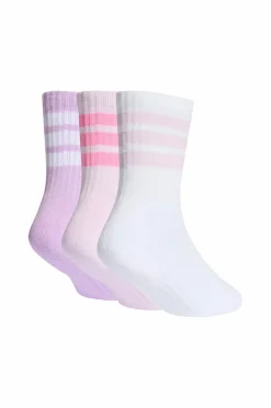 adidas Sport Performance Træningstøj>Sportsstrømper 3S KD C Crw 3-pak Powplu/white/icelav