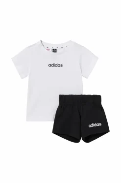 adidas Sport Performance Træningstøj>T-shirt + shorts I Lin T-set 160 White/black