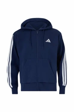 adidas Sport Performance Hættetrøje M 3S FL FZ HD Dkblue/white Clearance
