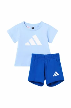 adidas Sport Performance T-shirt + shorts I BL T-set 160 Globlu/white Clearance