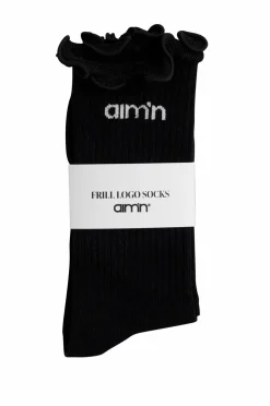 Aim'n Strømper Frill Logo Socks Black Sale