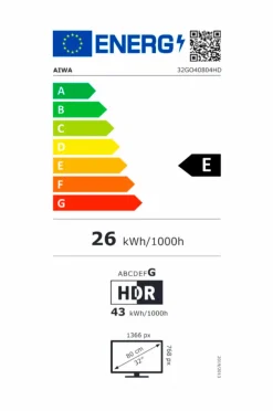 Aiwa Smart-tv 32 HD Google TV 32GO40804HD No color