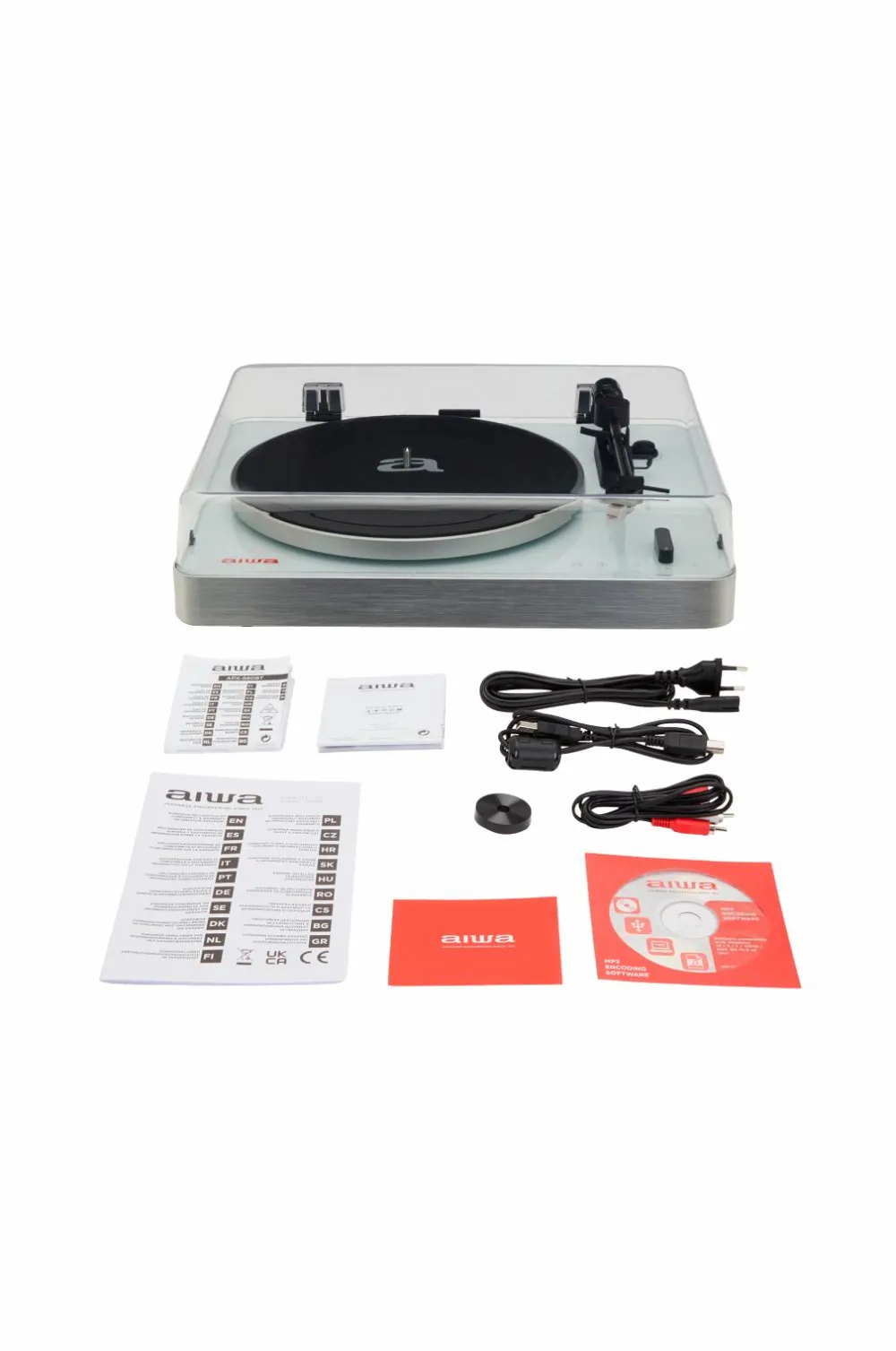 Aiwa Vinylpladespiller med bluetooth og usb No color Discount