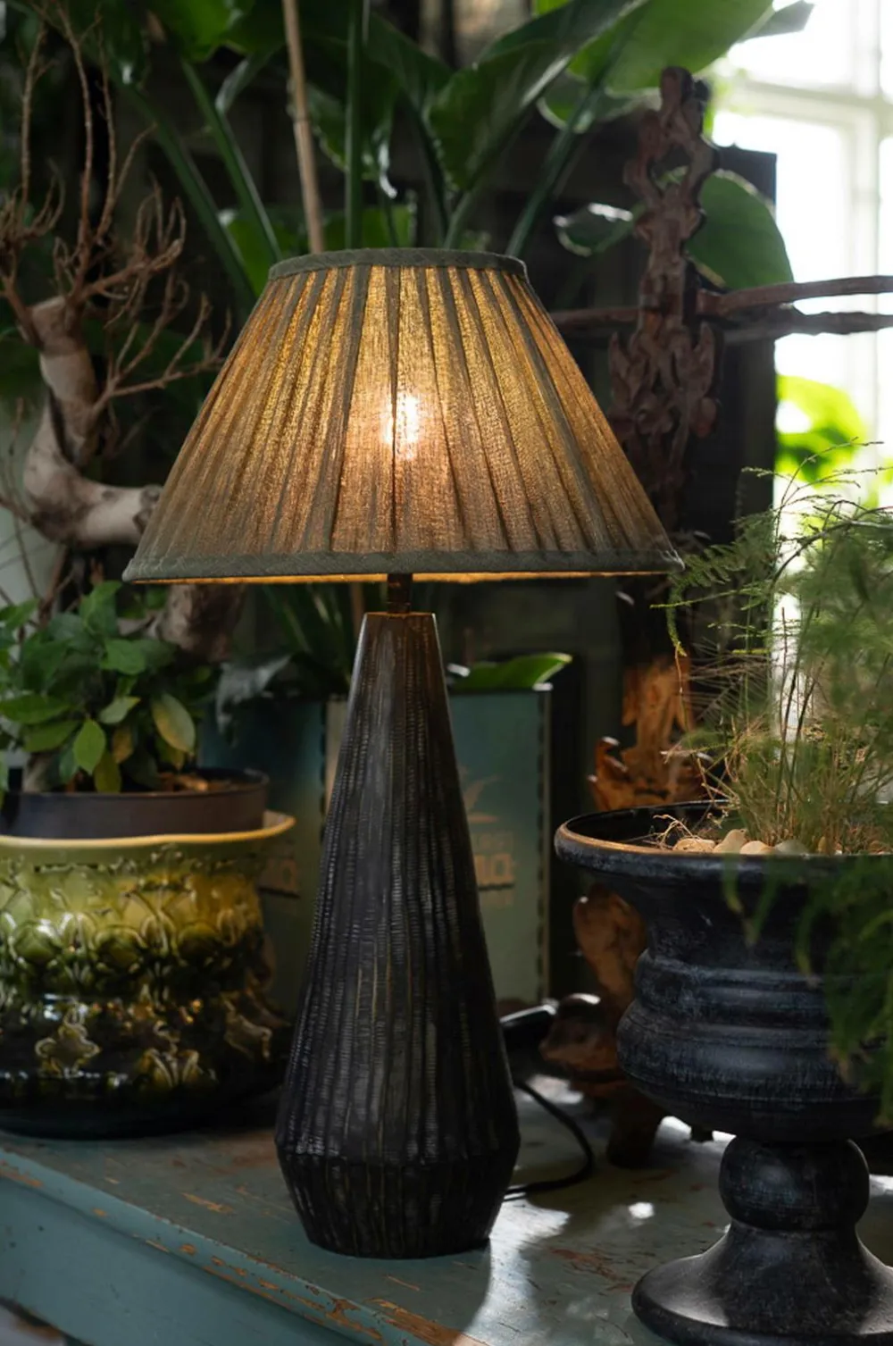 Alde & Lind Lampefødder>Lampefod Axel H40 Grå