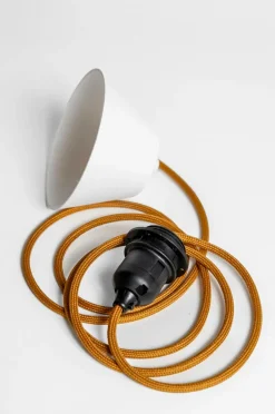 Alde & Lind Lampetilbehør>Loftledningssæt 2m E27 Honning