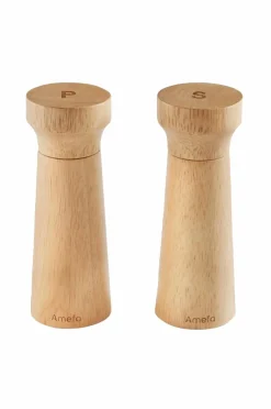 Amefa Husholdningsartikler>Salt- og peberkværn Modern Wood, sæt med 2 Nature