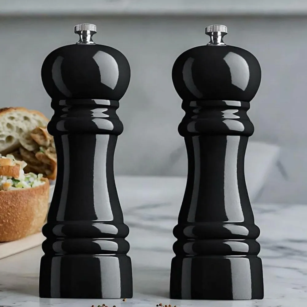 Amefa Husholdningsartikler>Salt- og peberkværn Wood, sæt med 2 Black