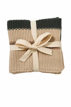 Andersen Opvask & Rengøring>Karklud , 2-p Havre/grøn/brun