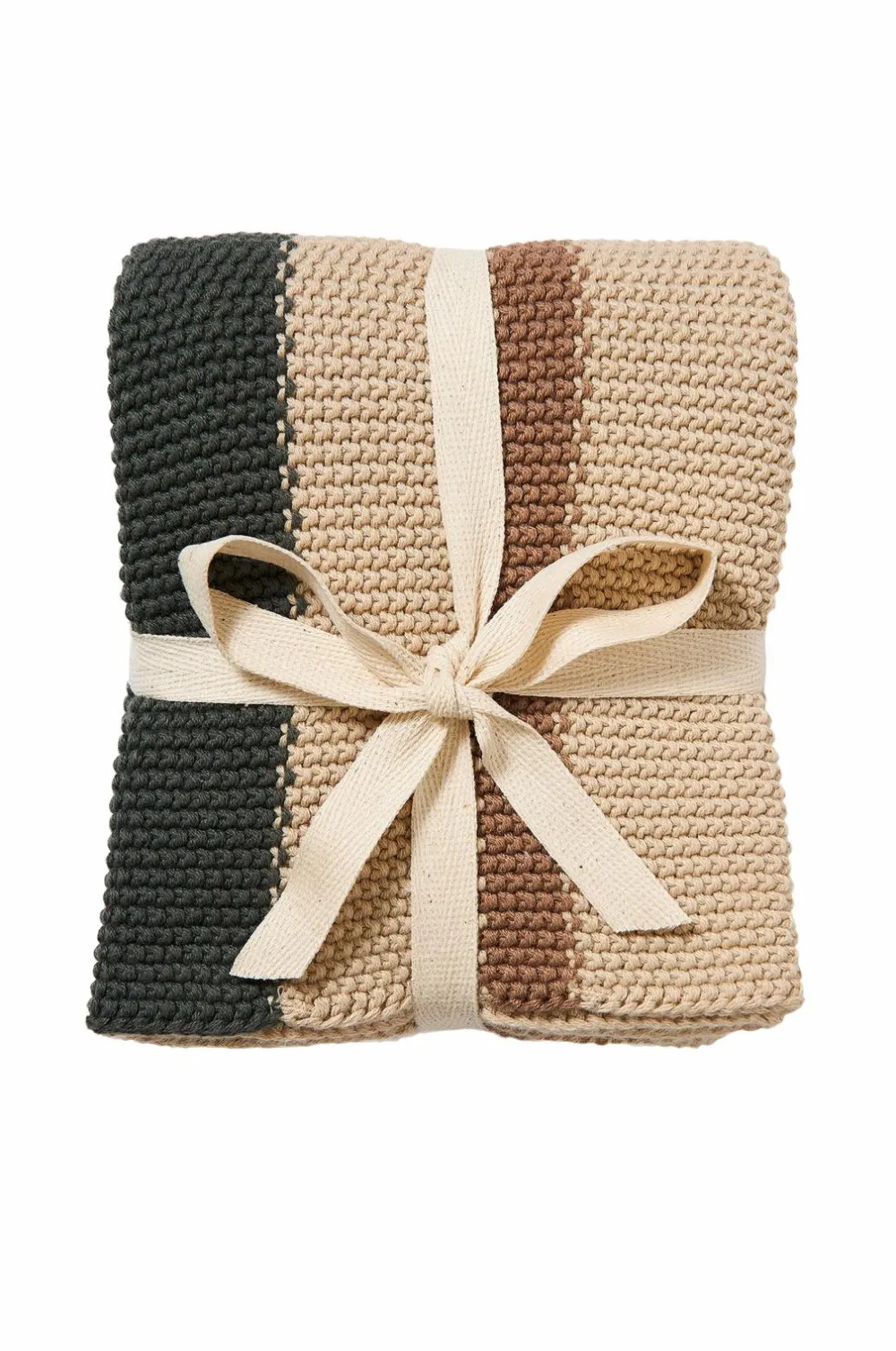 Andersen Køkkentekstiler>Køkkenhåndklæde Havre/grøn/brun