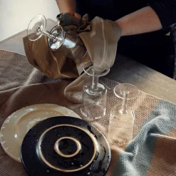 Andersen Køkkenhåndklæde Blå/havre/beige Outlet