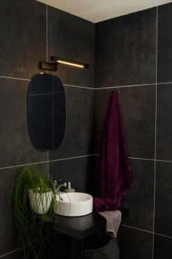 Aneta Lighting Badeværelsesbelysning>Badeværelseslampe LED Lucca Sort