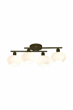 Aneta Lighting Badeværelsesbelysning>Badeværelseslampe Elba Sort/opal hvid