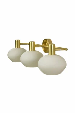 Aneta Lighting Badeværelseslampe Elba Mat messing/opal hvid Best