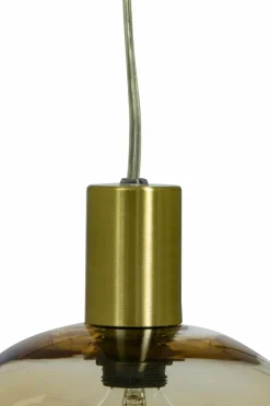 Aneta Lighting Pendel BELL Mat messing/amber Sale