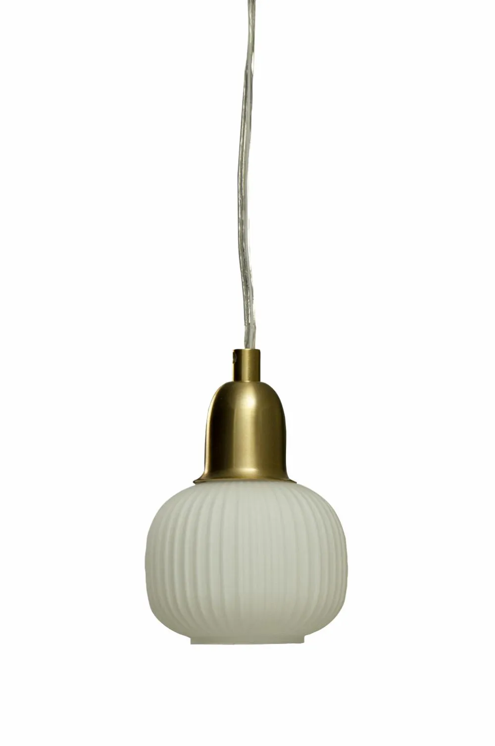 Aneta Lighting Pendel ELIN Mat messing/hvid Sale