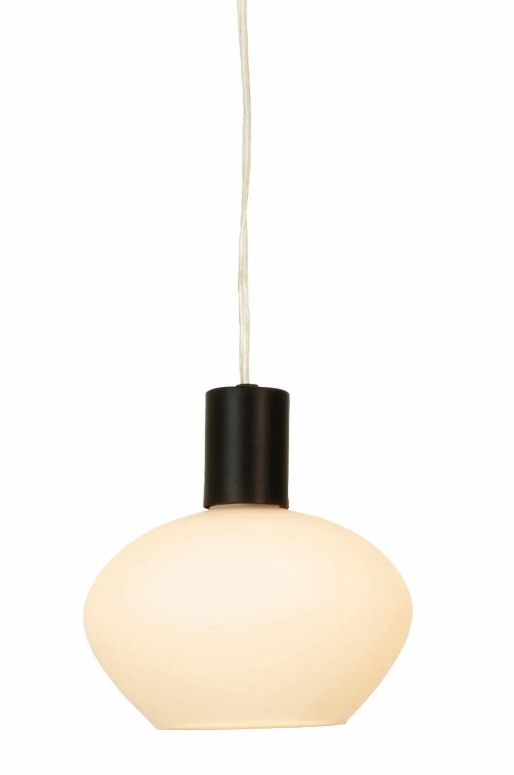 Aneta Lighting Pendler>Pendel BELL Sort/opalhvid