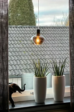 Aneta Lighting Pendel BELL Sort/røggrå Clearance