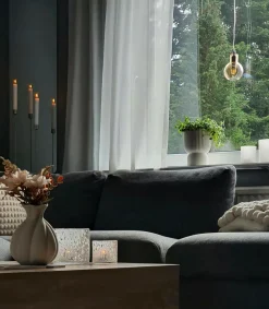 Aneta Lighting Pendler>Pendel Leah Amber