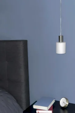 Aneta Lighting Pendel CYLINDER Stål/vit Online
