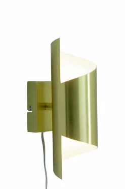 Aneta Lighting Væglampe Lucile mat messing/hvid New