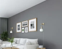 Aneta Lighting Væglampe Lapponia træ/hvid Best