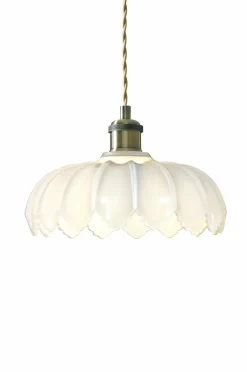 Aneta Lighting Vinduespendel Sofia antik messing/hvid Best