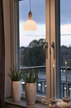 Aneta Lighting Vinduespendel Lapponia træ/hvid Online