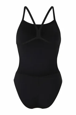 Arena Badetøj|Badetøj>Badedragt Women's Team Swimsuit Challenge Solid Black-white