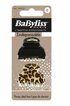 BaByliss Hårklemme mønstret 2 stk Outlet