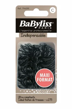BaByliss Håraccessories|Håraccessories>Mikroelastik sort 275 stk No color
