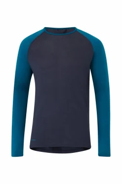 Bagheera Langærmet undertrøje Merino Brisk Top Men Navy/deep ocean