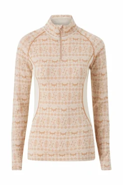 Bagheera Langærmet undertrøje Merino Dalecarlian Top Polo III W Offwhite/Sand Sale