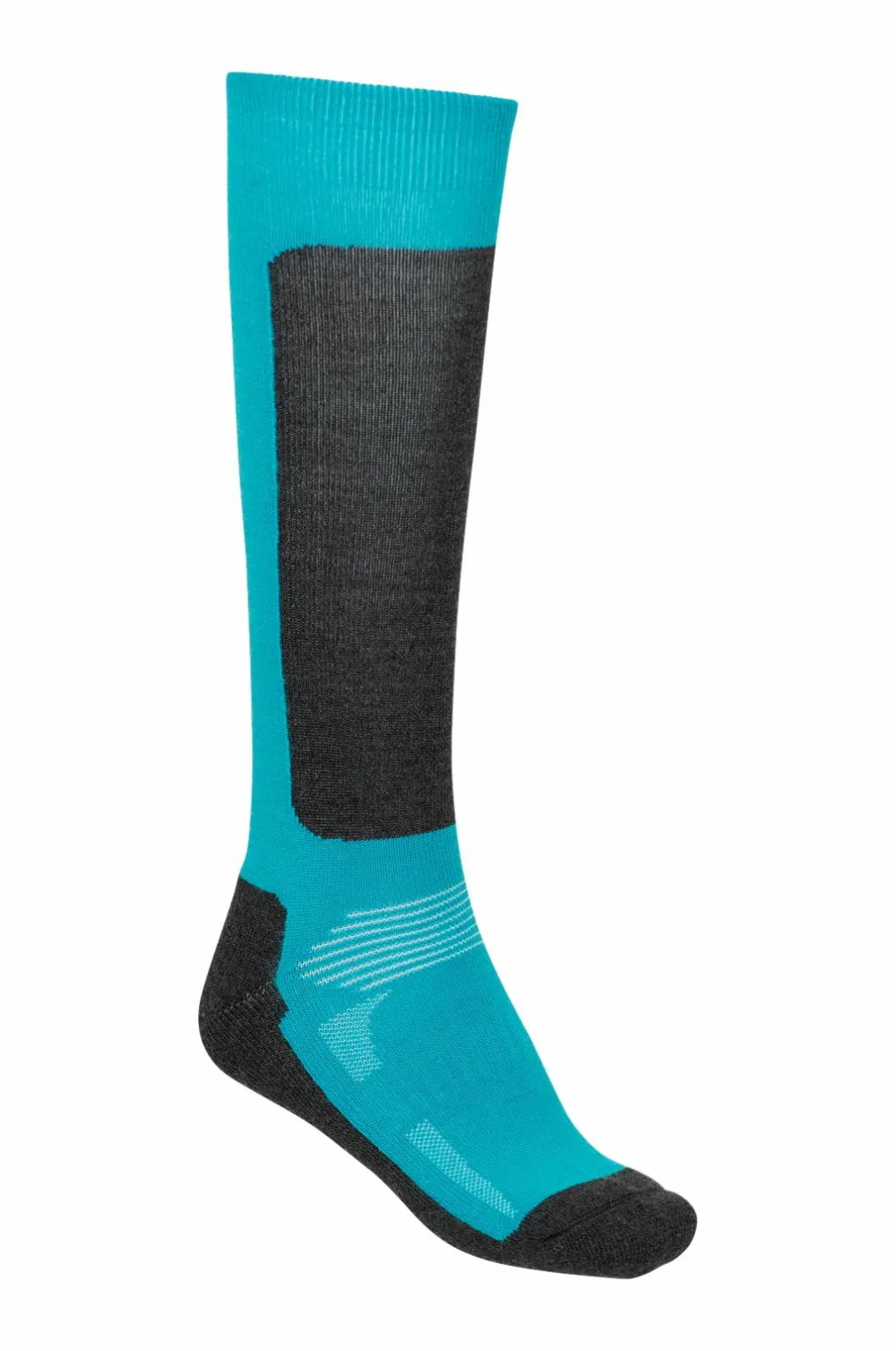 Bagheera Skistrømper Merino Kid Alpine Socks Turquoise/Dark Grey New