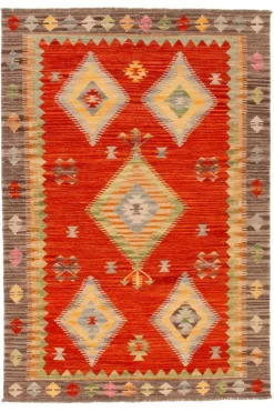 Bargi Uldtæpper|Fladvævede Tæpper>Uldtæppe Kelim 173x250 cm Multi