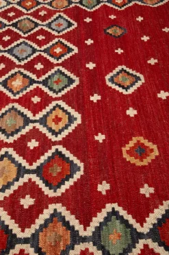 Bargi Uldtæppe Kelim Multi 205x303 cm Rød New