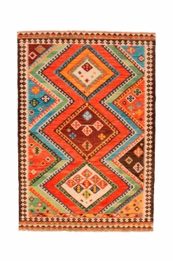 Bargi Uldtæpper|Fladvævede Tæpper>Uldtæppe Kelim 200x291 cm Multi