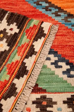 Bargi Uldtæpper|Fladvævede Tæpper>Uldtæppe Kelim 200x291 cm Multi