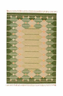 Bargi Uldtæpper>Uldtæppe Röllakan 250 x 350 cm Grøn