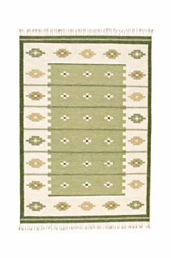 Bargi Uldtæpper>Uldtæppe Röllakan 250 x 350 cm Grøn