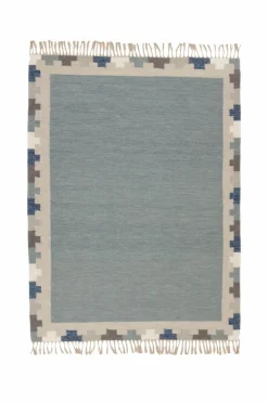 Bargi Uldtæpper>Uldtæppe Röllakan e 170x230 cm Blå