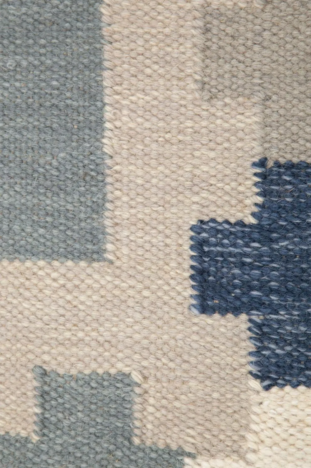 Bargi Uldtæpper>Uldtæppe Röllakan e 170x230 cm Blå