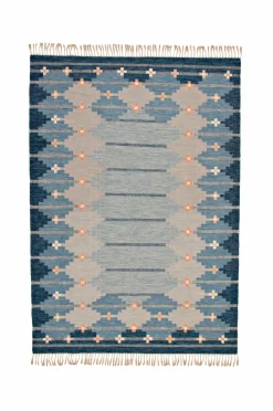 Bargi Uldtæpper>Uldtæppe Röllakan 250 x 350 cm Blå